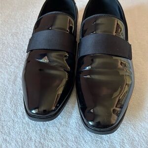 Alfani Men's Black Patent Leather Loafers